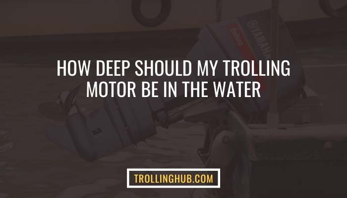 How deep should my trolling motor be in the water